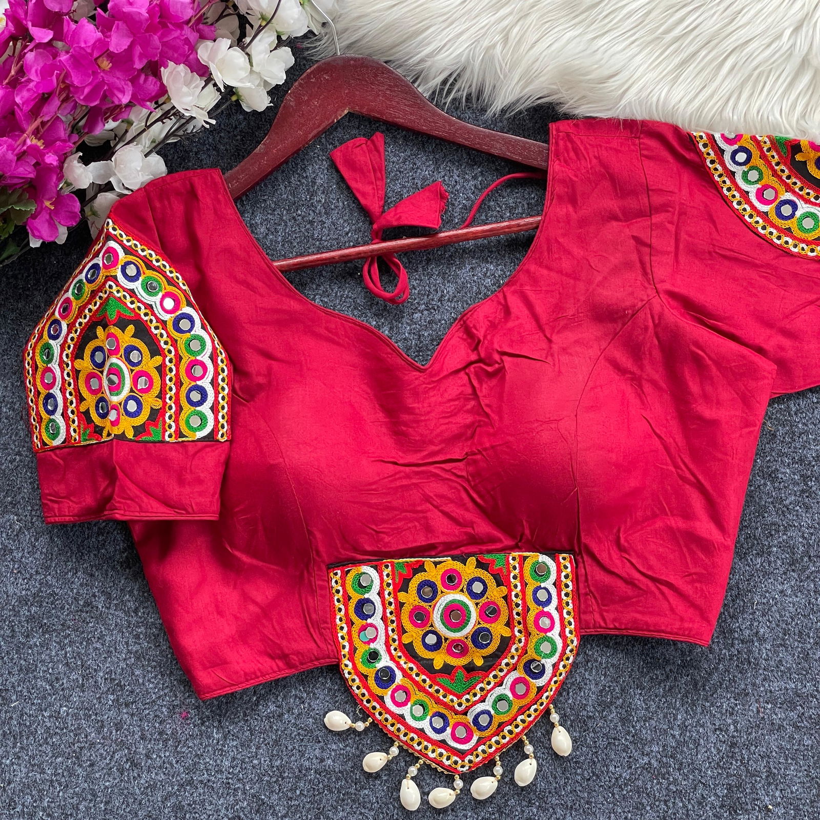 SV Magic Cotton Navratri Special Blouse Wholesale Shop In	